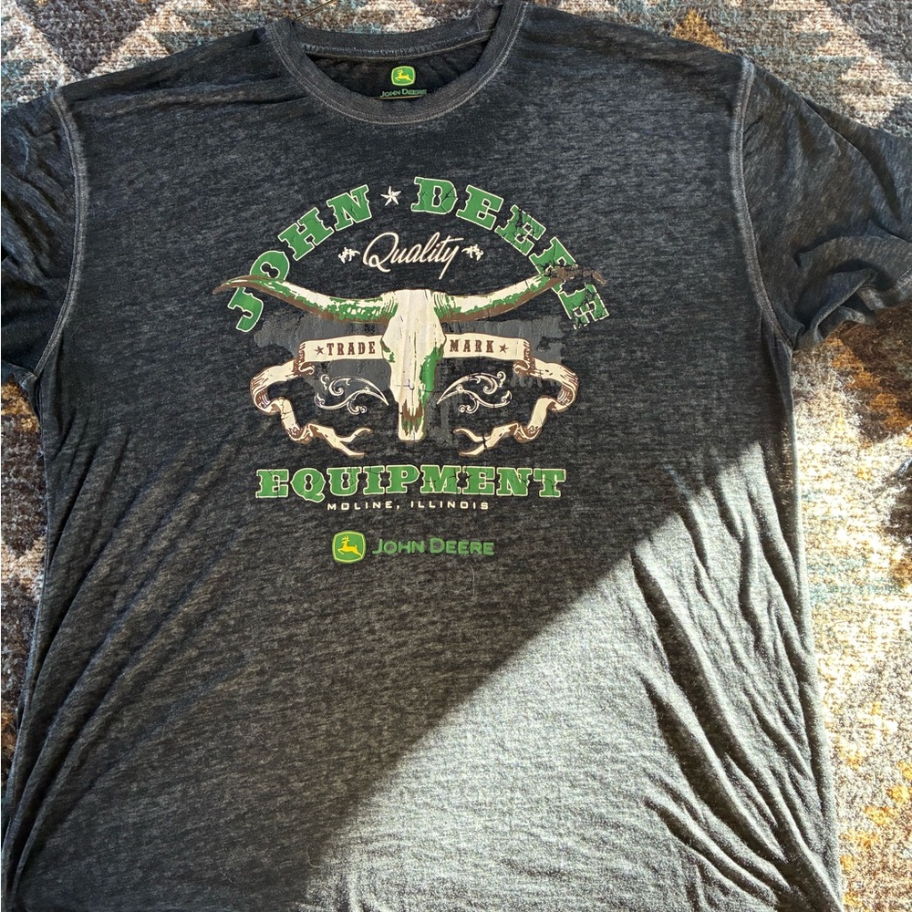 John Deere Men's Charcoal Graphic Tee